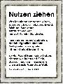 nutzen ziehen