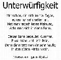 unterwürfigkeit